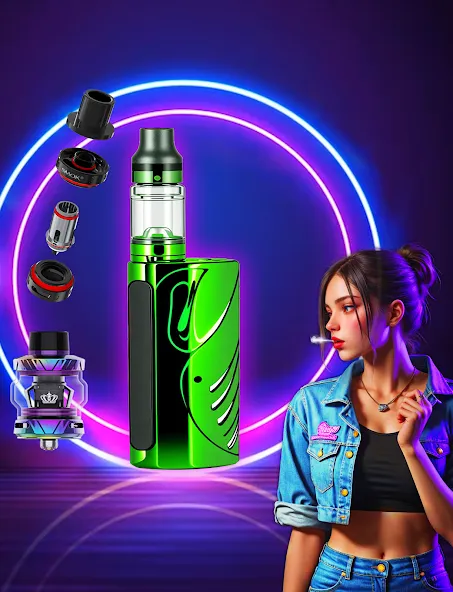 Мод Virtual Vape Smoke Simulation — Больше дыма и эффектов, скачать APK — скриншот 3