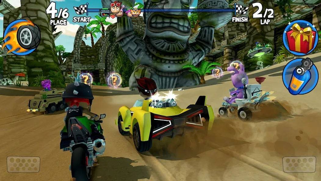 Скачать Beach Buggy Racing 2 Mod APK — Безлимитные деньги и все машины — скриншот 1 Скачать Beach Buggy Racing 2 Mod APK — Безлимитные деньги и все машины — скриншот 1