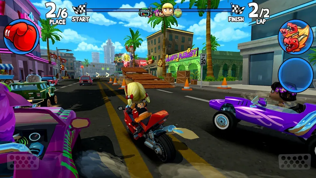 Скачать Beach Buggy Racing 2 Mod APK — Безлимитные деньги и все машины — скриншот 2 Скачать Beach Buggy Racing 2 Mod APK — Безлимитные деньги и все машины — скриншот 2