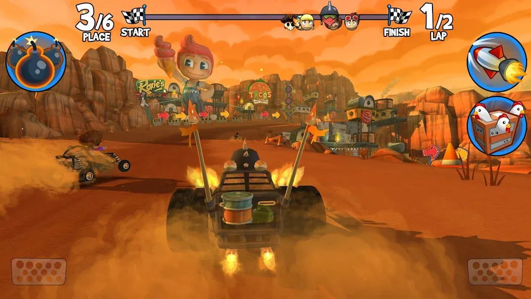 Скачать Beach Buggy Racing 2 Mod APK — Безлимитные деньги и все машины — скриншот 3 Скачать Beach Buggy Racing 2 Mod APK — Безлимитные деньги и все машины — скриншот 3