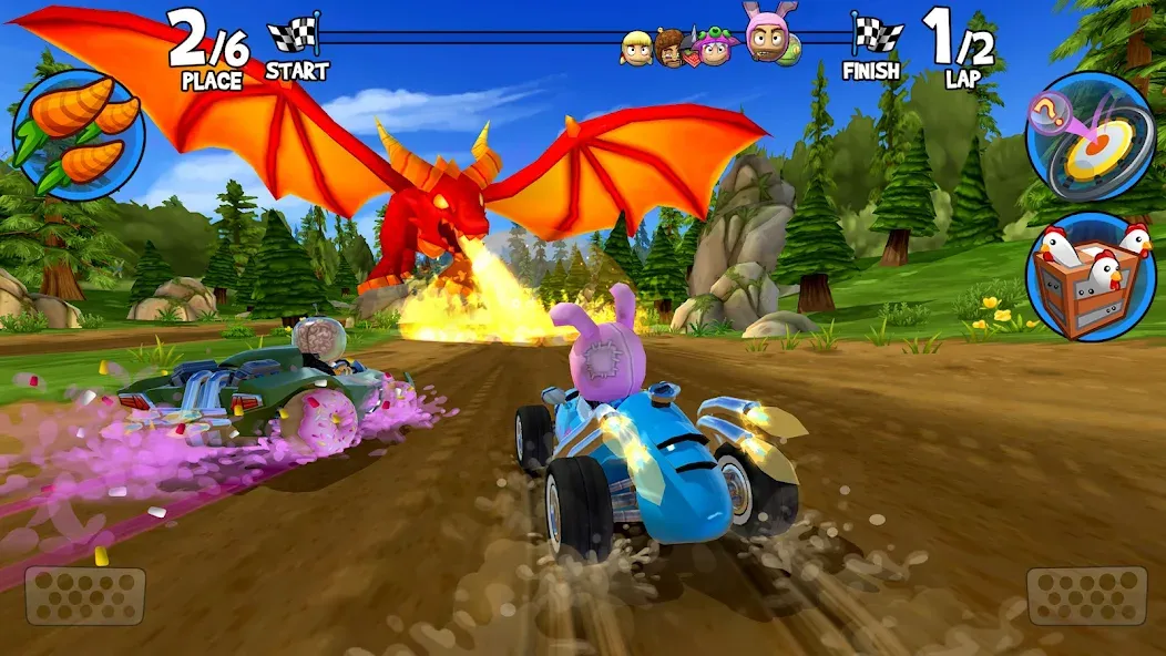 Скачать Beach Buggy Racing 2 Mod APK — Безлимитные деньги и все машины — скриншот 5 Скачать Beach Buggy Racing 2 Mod APK — Безлимитные деньги и все машины — скриншот 5