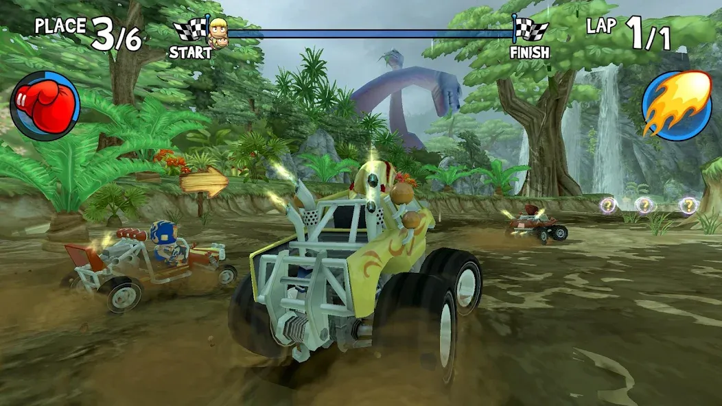 Beach Buggy Racing — последняя версия с модом (Безлимитные деньги и открыты все машины) — скриншот 2 Beach Buggy Racing — последняя версия с модом (Безлимитные деньги и открыты все машины) — скриншот 2