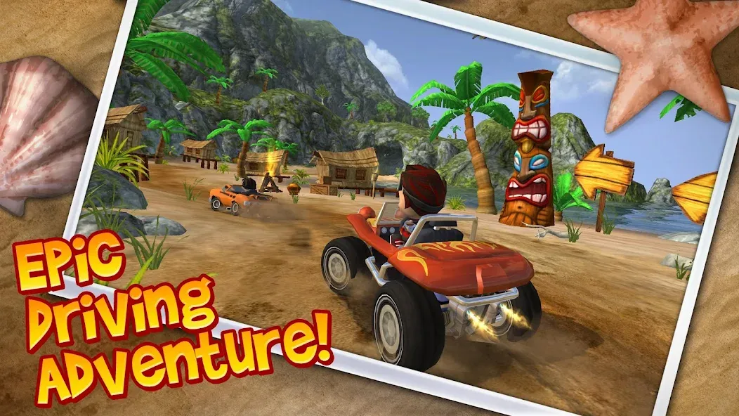 Beach Buggy Blitz мод на Андроид: Безлимитные монеты и все машины — скриншот 1 Beach Buggy Blitz мод на Андроид: Безлимитные монеты и все машины — скриншот 1