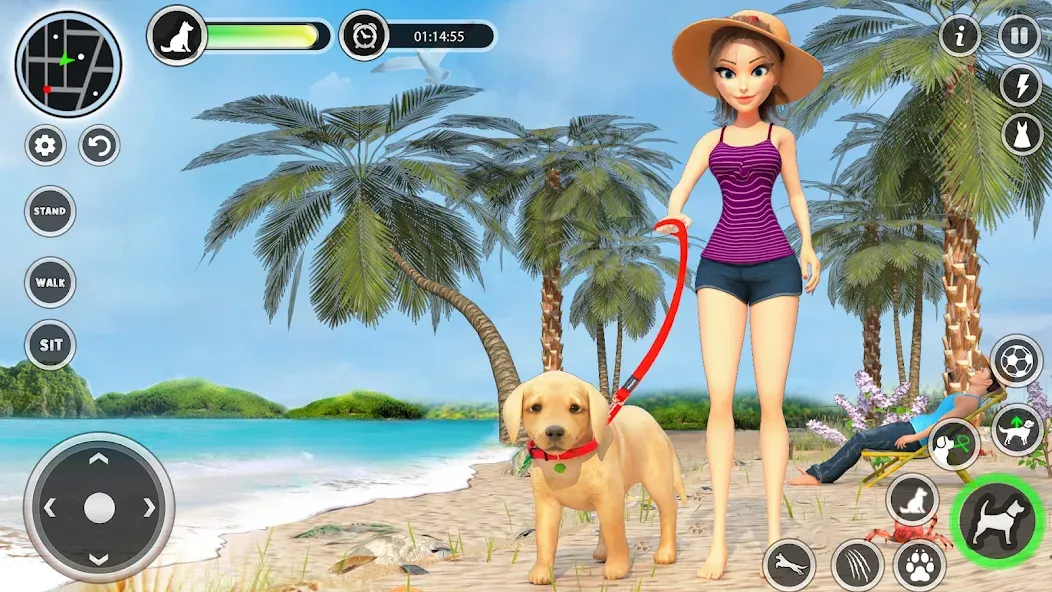Скачать Dog Simulator Pet Dog Games 3D бесплатно — Безлимитные деньги и питомцы — скриншот 1