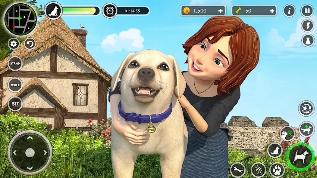Скачать Dog Simulator Pet Dog Games 3D бесплатно — Безлимитные деньги и питомцы — скриншот 3