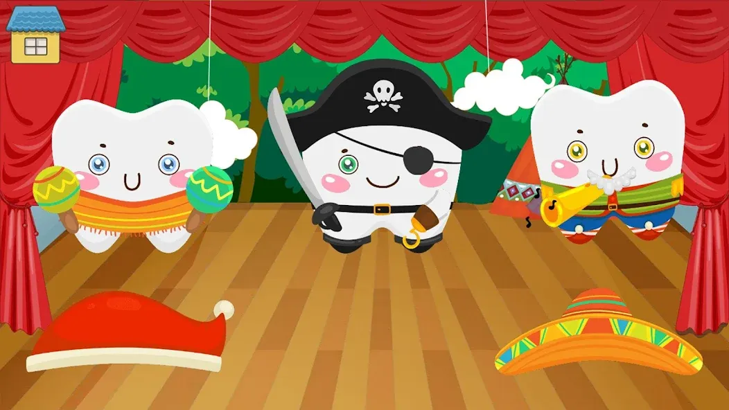 Funny Teeth kids dentist care! мод на Андроид: Безлимитные деньги и все инструменты — скриншот 2 Funny Teeth kids dentist care! мод на Андроид: Безлимитные деньги и все инструменты — скриншот 2