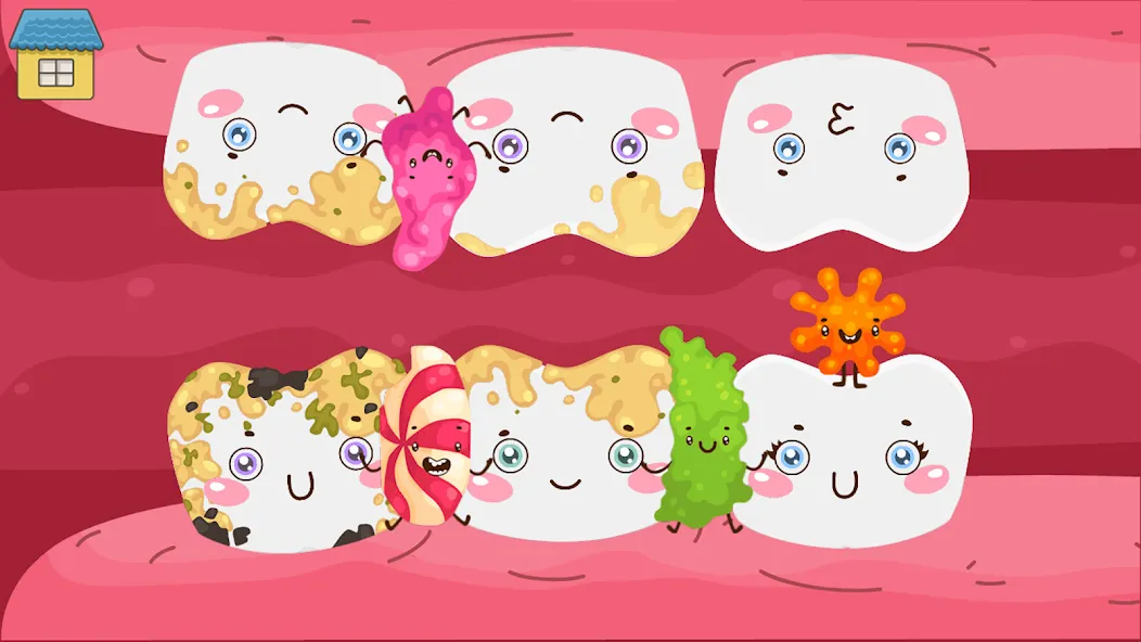 Funny Teeth kids dentist care! мод на Андроид: Безлимитные деньги и все инструменты — скриншот 5 Funny Teeth kids dentist care! мод на Андроид: Безлимитные деньги и все инструменты — скриншот 5