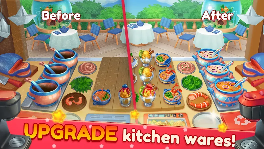 Скачать Cooking Artist: Kitchen Game Mod APK — Безлимитные деньги и энергия — скриншот 2