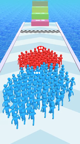 Count Masters Crowd Runner — скачать мод: Безлимитные монеты и все уровни — скриншот 4