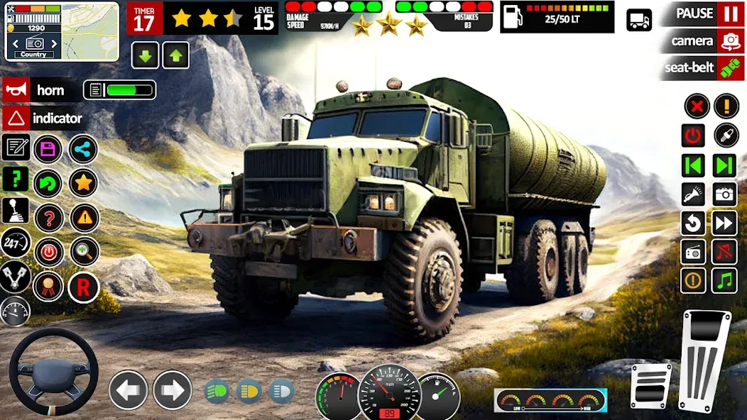 Army Truck Transport Game 2023 (Мод: Безлимитные деньги и топливо) — скачать на Андроид — скриншот 1 Army Truck Transport Game 2023 (Мод: Безлимитные деньги и топливо) — скачать на Андроид — скриншот 1