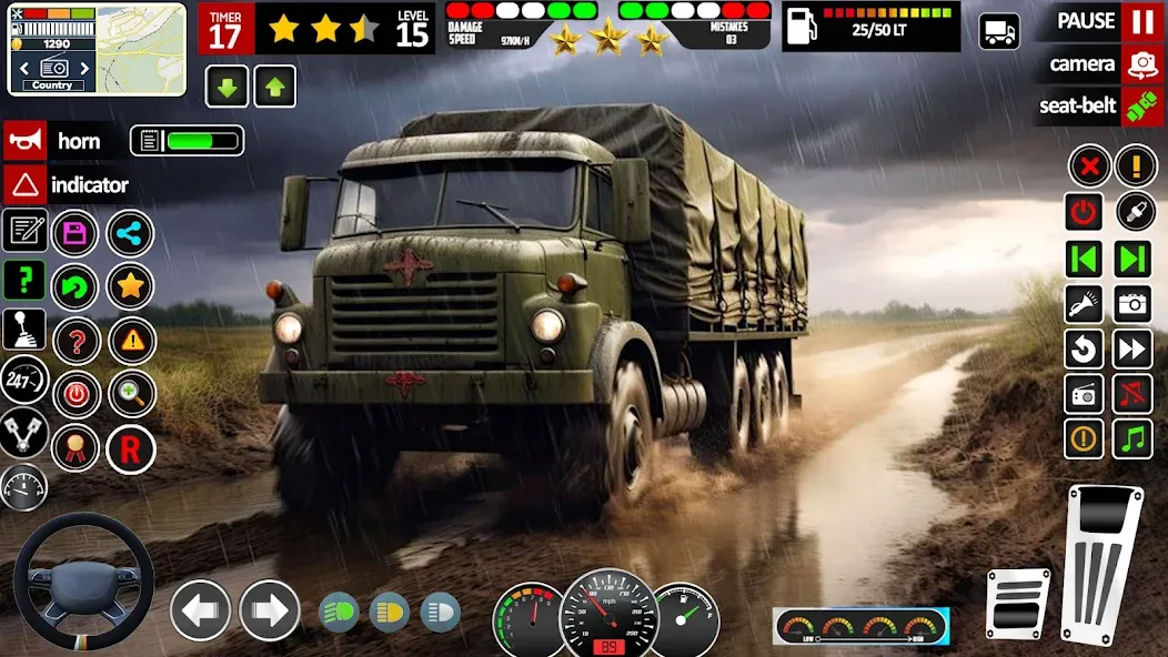 Army Truck Transport Game 2023 (Мод: Безлимитные деньги и топливо) — скачать на Андроид — скриншот 5 Army Truck Transport Game 2023 (Мод: Безлимитные деньги и топливо) — скачать на Андроид — скриншот 5