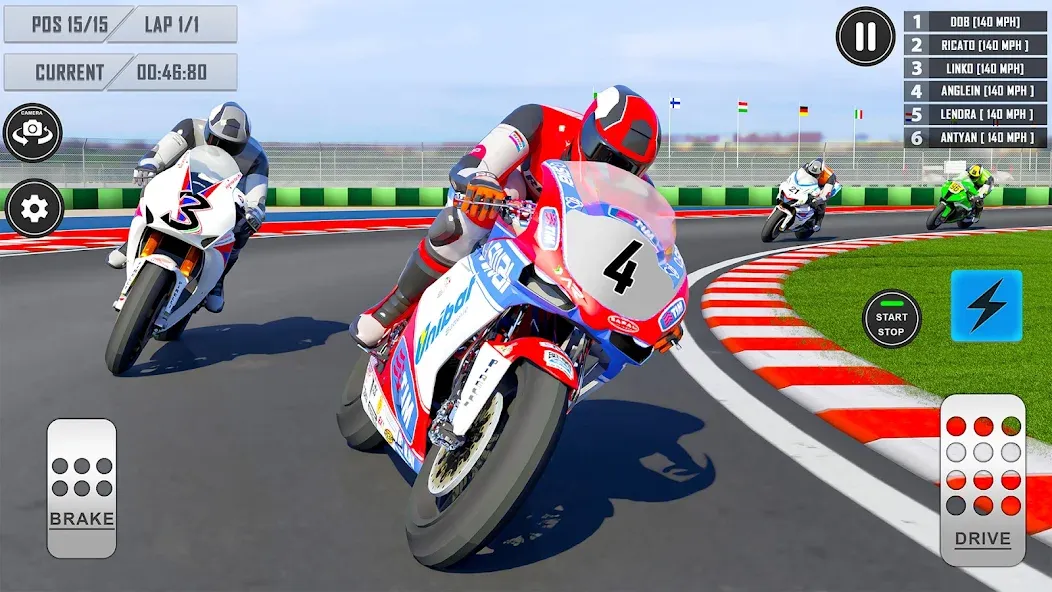 Скачать 3D Bike Racing Games Offline последней версии — Без рекламы и всё открыто — скриншот 1