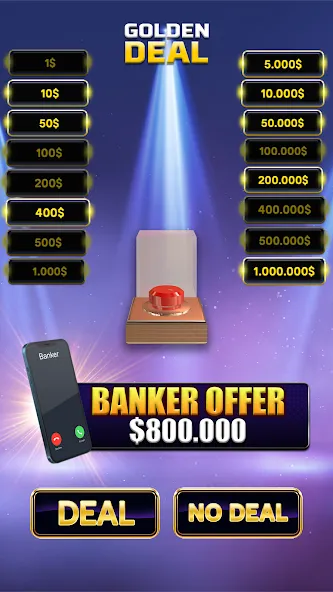 Мод Million Golden Deal Game — Безлимитные монеты и бонусы, скачать APK — скриншот 2