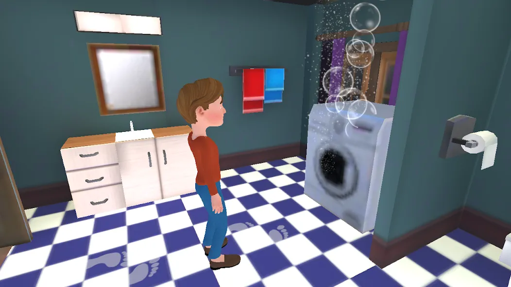 Мод Super Dad Virtual : Happy Game — Безлимитные деньги и энергия, скачать APK — скриншот 4