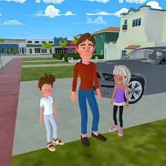 Мод Super Dad Virtual : Happy Game — Безлимитные деньги и энергия, скачать APK