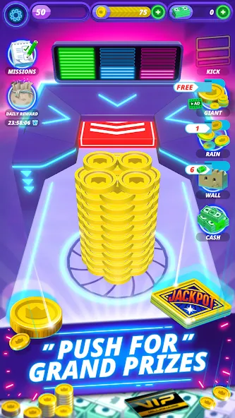 Скачать Coin Pusher - Vegas Dozer — Безлимитные монеты и джекпоты — скриншот 1