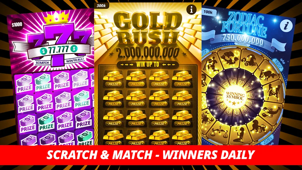 Lottery Scratchers - Winners — взломанная версия, Безлимитные билеты и крупные выигрыши — скриншот 1 Lottery Scratchers - Winners — взломанная версия, Безлимитные билеты и крупные выигрыши — скриншот 1