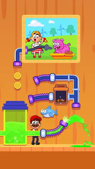 Мод Flow Legends: Pipe Games — Подсказки без ограничений и открыты уровни, скачать APK — скриншот 3