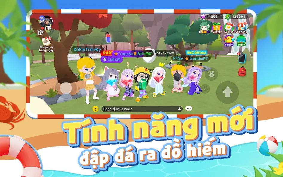 Play Together VNG (Мод: Безлимитные ресурсы и открыты все предметы) — скачать на Андроид — скриншот 2 Play Together VNG (Мод: Безлимитные ресурсы и открыты все предметы) — скачать на Андроид — скриншот 2