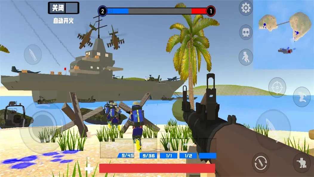 battle field simulator — скачать мод: Безлимитные ресурсы и мощное оружие — скриншот 2