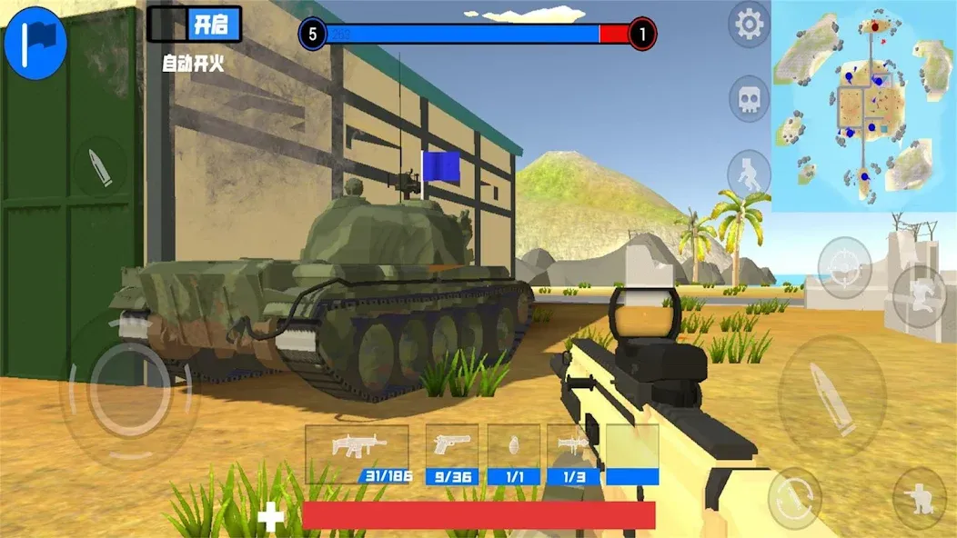 battle field simulator — скачать мод: Безлимитные ресурсы и мощное оружие — скриншот 5