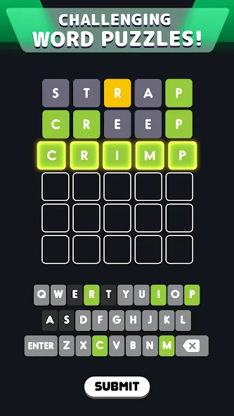 Мод Wordle! — Неограниченные попытки и подсказки, скачать APK — скриншот 2 Мод Wordle! — Неограниченные попытки и подсказки, скачать APK — скриншот 2