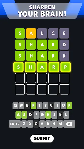Мод Wordle! — Неограниченные попытки и подсказки, скачать APK — скриншот 3 Мод Wordle! — Неограниченные попытки и подсказки, скачать APK — скриншот 3
