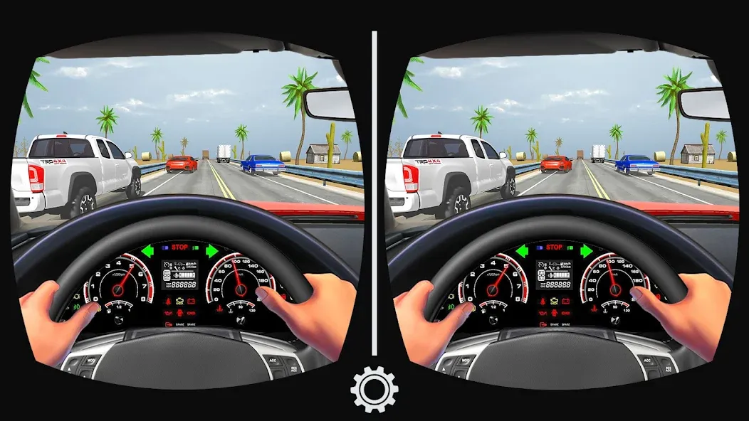 VR Traffic Racing In Car Drive MOD APK скачать на Андроид — Безлимитные деньги и все машины — скриншот 1 VR Traffic Racing In Car Drive MOD APK скачать на Андроид — Безлимитные деньги и все машины — скриншот 1