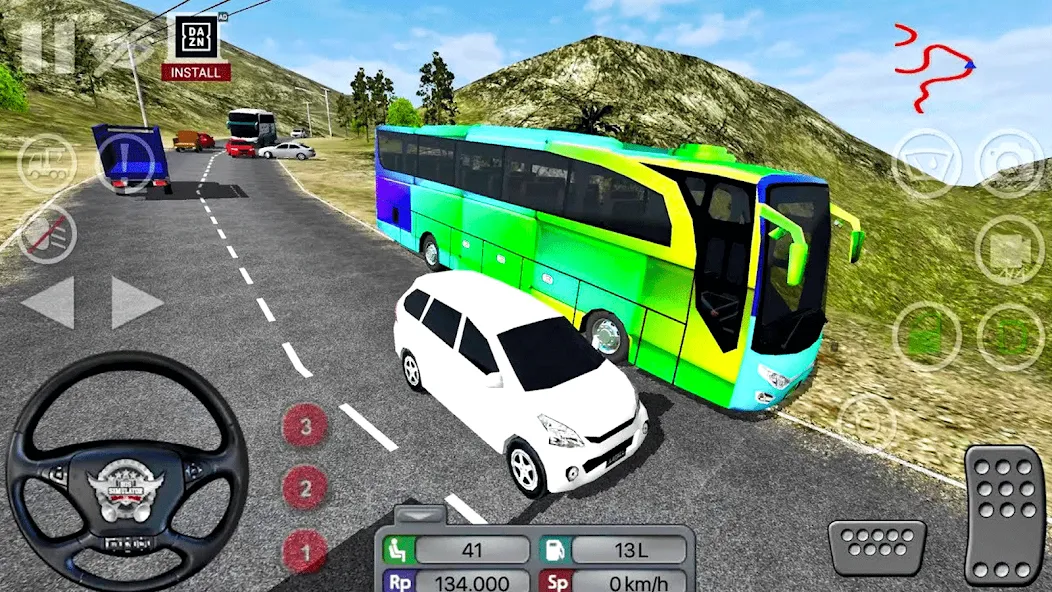 Coach Tourist Bus City Driving бесплатно на Андроид — мод: Безлимитные деньги и топливо — скриншот 3 Coach Tourist Bus City Driving бесплатно на Андроид — мод: Безлимитные деньги и топливо — скриншот 3