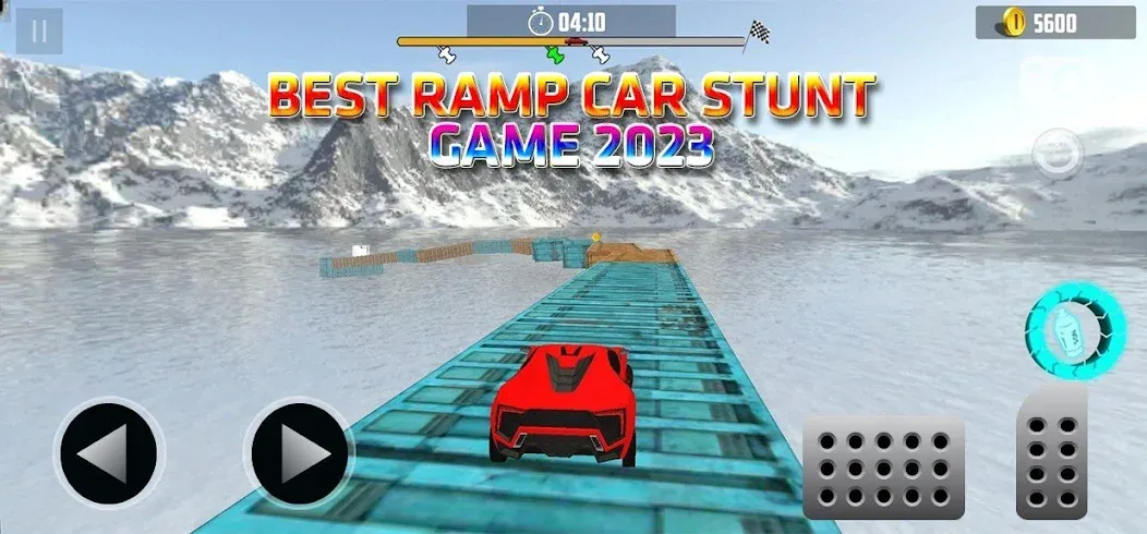 Ramp Car Stunt Challenge бесплатно на Андроид — мод: Безлимитные деньги и открыты все машины — скриншот 1
