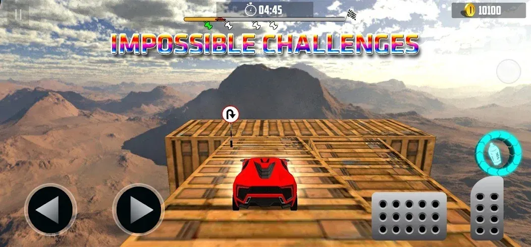 Ramp Car Stunt Challenge бесплатно на Андроид — мод: Безлимитные деньги и открыты все машины — скриншот 2