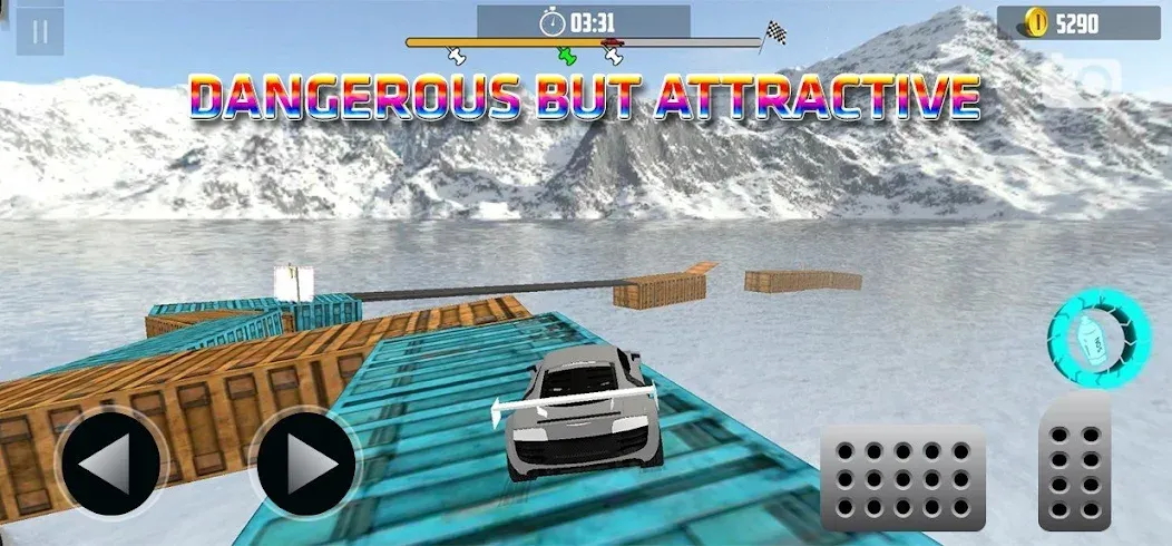 Ramp Car Stunt Challenge бесплатно на Андроид — мод: Безлимитные деньги и открыты все машины — скриншот 4