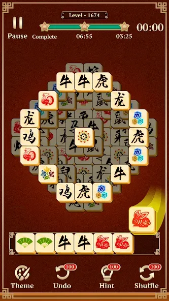 Скачать Mahjong Solitaire: 3 Tiles — Безлимитные подсказки и отмены ходов — скриншот 4 Скачать Mahjong Solitaire: 3 Tiles — Безлимитные подсказки и отмены ходов — скриншот 4