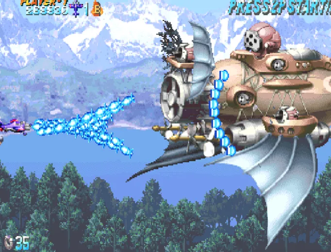 Progear- Airplane Shooter (Мод: Безлимитные патроны и усиленная броня) — скачать на Андроид — скриншот 1 Progear- Airplane Shooter (Мод: Безлимитные патроны и усиленная броня) — скачать на Андроид — скриншот 1
