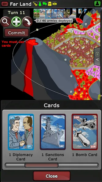 Warzone - turn based strategy — взломанная версия, Безлимитные ресурсы и мощная армия — скриншот 4 Warzone - turn based strategy — взломанная версия, Безлимитные ресурсы и мощная армия — скриншот 4