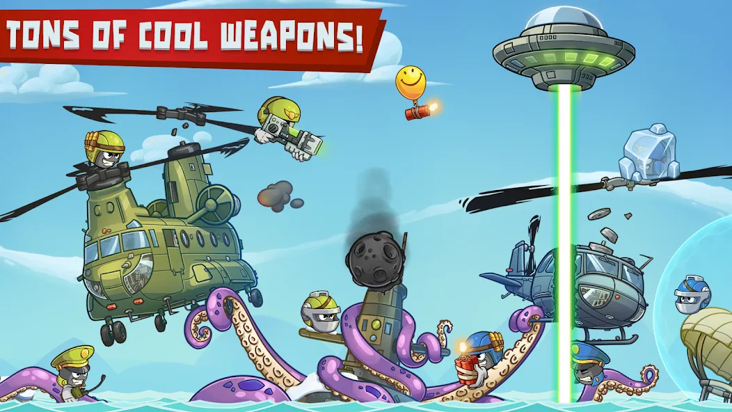 Скачать Warlings 2: Total Armageddon последней версии — Безлимитные ресурсы и мощное оружие — скриншот 3 Скачать Warlings 2: Total Armageddon последней версии — Безлимитные ресурсы и мощное оружие — скриншот 3