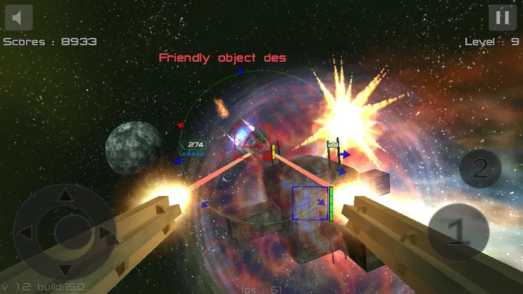 Gunner : Space Defender (Lite] взлом на Андроид — Безлимитные патроны и здоровье — скриншот 3