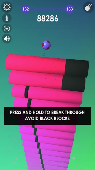 Ball: Blast colorful bricks 3d — последняя версия с модом (Без рекламы и много жизней) — скриншот 1