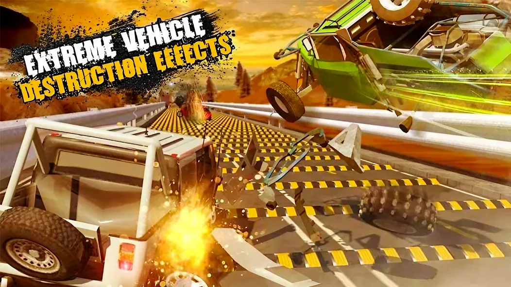 Car Crash Speed Bump Car Games — взломанная версия, Безлимитные деньги и все машины открыты — скриншот 2