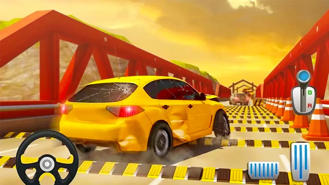 Car Crash Speed Bump Car Games — взломанная версия, Безлимитные деньги и все машины открыты — скриншот 4