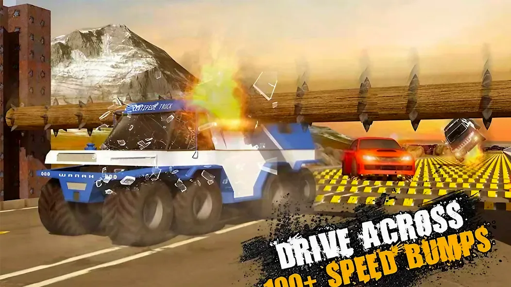 Car Crash Speed Bump Car Games — взломанная версия, Безлимитные деньги и все машины открыты — скриншот 5