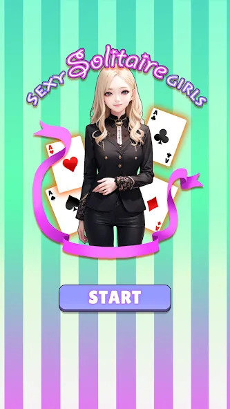 Скачать Sexy solitaire girls: ani card — Открыты все карты и девушки — скриншот 1