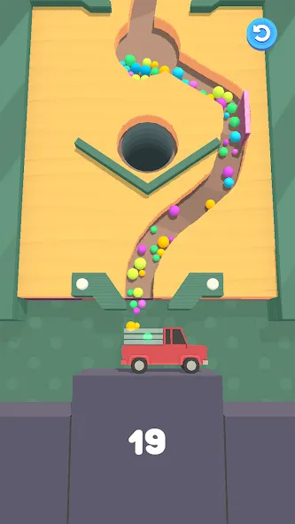 Sand Balls - Puzzle Game бесплатно на Андроид — мод: Безлимитные деньги и подсказки — скриншот 1