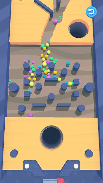 Sand Balls - Puzzle Game бесплатно на Андроид — мод: Безлимитные деньги и подсказки — скриншот 2