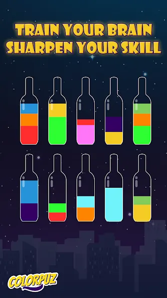 Colorpuz - Water Sort Puzzle (Мод: Без рекламы и все уровни открыты) — скачать на Андроид — скриншот 2 Colorpuz - Water Sort Puzzle (Мод: Без рекламы и все уровни открыты) — скачать на Андроид — скриншот 2