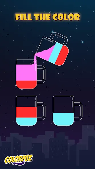 Colorpuz - Water Sort Puzzle (Мод: Без рекламы и все уровни открыты) — скачать на Андроид — скриншот 5 Colorpuz - Water Sort Puzzle (Мод: Без рекламы и все уровни открыты) — скачать на Андроид — скриншот 5