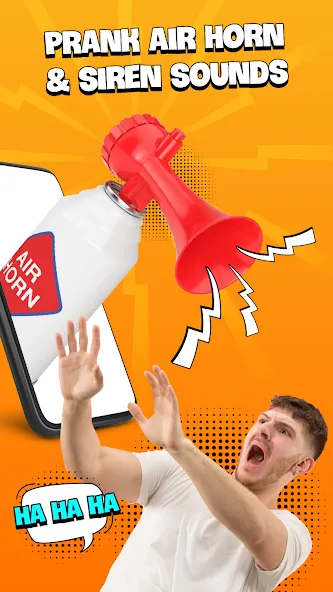Prank Sounds Haircut, Air Horn MOD APK: Разблокированы все звуки и функции — скриншот 1