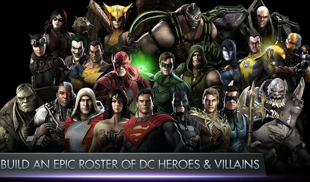 Injustice: Gods Among Us на телефон — скачать мод: Безлимитная энергия и все герои открыты — скриншот 1 Injustice: Gods Among Us на телефон — скачать мод: Безлимитная энергия и все герои открыты — скриншот 1