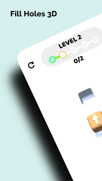 Fill Holes 3D MOD APK: Без рекламы и много денег — скриншот 1