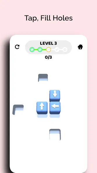 Fill Holes 3D MOD APK: Без рекламы и много денег — скриншот 3